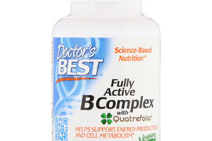 B-Комплекс, Fully Active B Complex, Doctor's Best, 60 гелевых капсул
