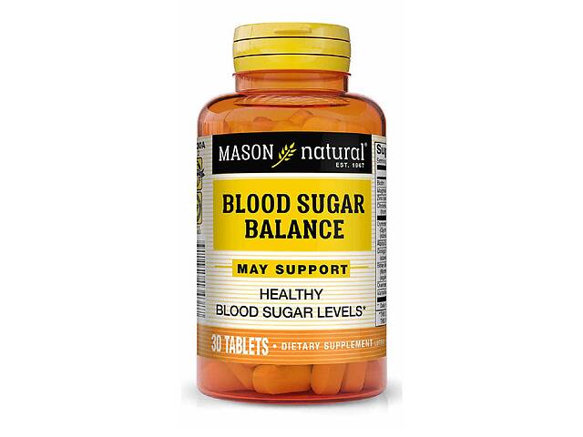 Баланс сахара в крови Blood Sugar Balance Mason Natural 30 таблеток