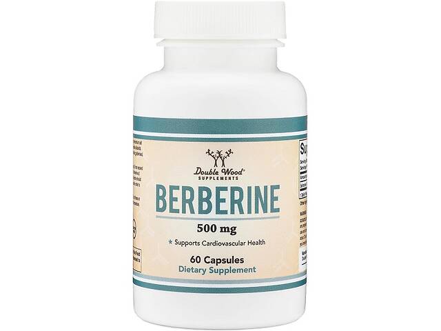 Барбарис Double Wood Supplements Berberine 500 mg 60 Caps