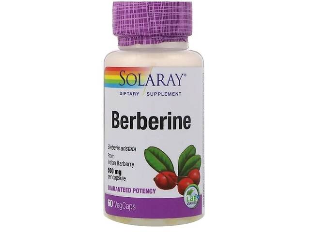 Барбарис Solaray Berberine 500 mg 60 Veg Caps SOR-47705