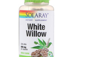 Белая ива White Willow Bark Solaray 400 мг 100 капсул