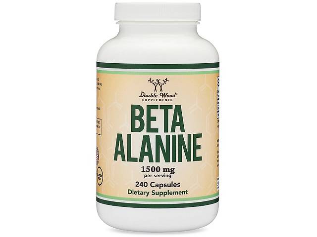 Бета аланин Double Wood Supplements Beta Alanine 1500 mg (2 caps per serving) 240 Caps