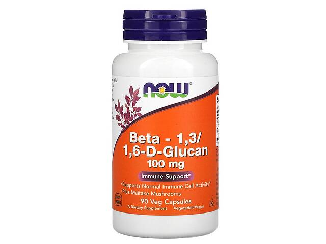 Бета-Глюкан NOW Foods Beta-Glucans 100 mg 90 Veg Caps