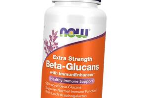 Бета-глюкани екстра сила з підсилювачем імунітету Beta-Glucans with ImmunEnhancer Now Foods 60вегкапс (72128026)