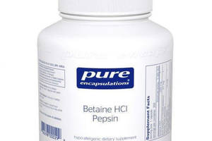 Бетаина гидрохлорид Pure Encapsulations Betaine HCL/Pepsin 250 Caps PE-00029