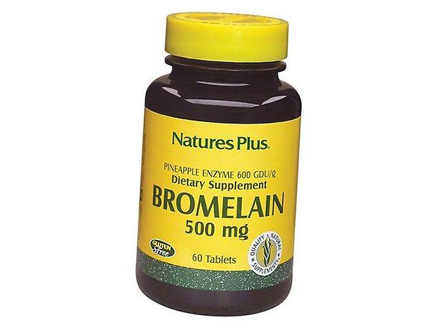 Бромелайн Bromelain 500 Nature's Plus 60таб (69375002)