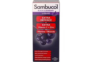 Бузина Sambucol Black Elderberry Extra Defence 120 ml /12 servings/