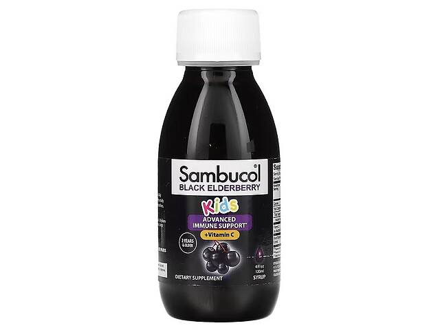 Бузина Sambucol Black Elderberry For Kids 120 ml /12 servings/