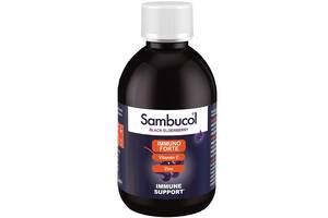 Бузина Sambucol Black Elderberry Immuno Forte + Vitamin C + Zinc 230 ml /46 servings/