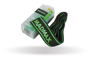 Бинты на колени MadMax MFA-299 Non slide & slip knee wraps 2.0 m Black/Green