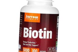Биотин Biotin 5000 Jarrow Formulas 100вегкапс (36345064)