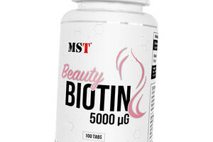 Биотин для волос кожи и ногтей MST Beauty Biotin 5000 100 таб (36288029)