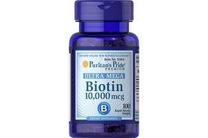 Биотин Puritan's Pride Biotin 10000 mcg 100 Caps