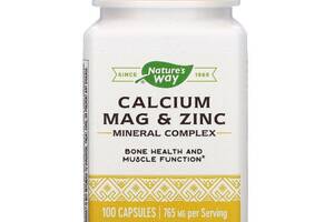 Calcium Mag & Zinc Mineral Complex 765 мг Nature's Way 100 капсул