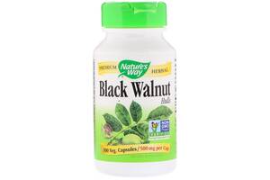 Черный орех Nature's Way Black Walnut Hulls 500 мг 100 Капсул (NWY10600)