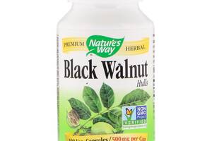 Черный орех Nature's Way Black Walnut Hulls 500 мг 100 Капсул (NWY10600)