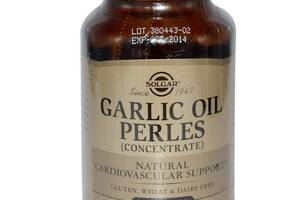 Чесночное масло (Garlic Oil Perles) Solgar концентрат 250 капсул