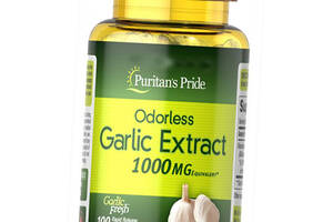 Чеснок без запаха Odorless Garlic 1000 Puritan's Pride 100гелкапс (71367011)