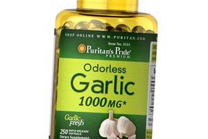 Чеснок без запаха Odorless Garlic 1000 Puritan's Pride 250гелкапс (71367011)