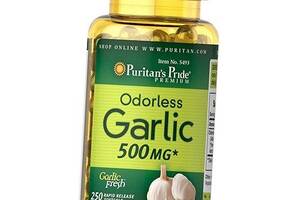 Чеснок без запаха Odorless Garlic 500 Puritan's Pride 250гелкапс (71367010)
