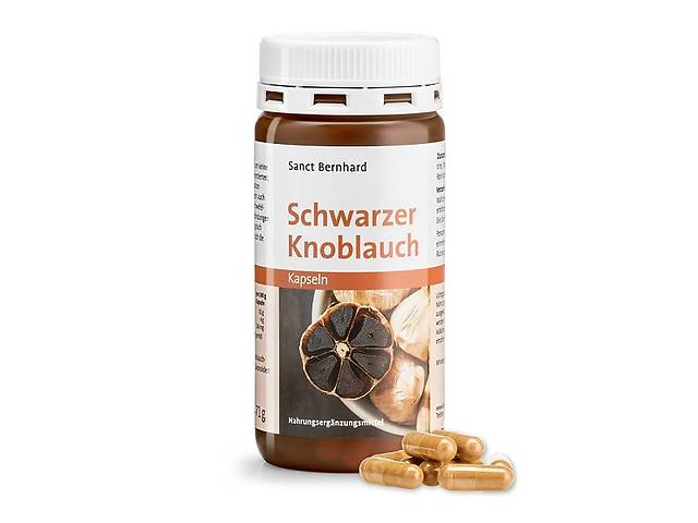 Чеснок Sanct Bernhard Schwarzer-Knoblauch 500 mg 120 Caps