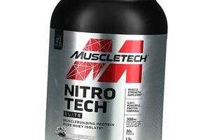 Чистый изолят сывороточного протеина Nitro Tech Elite Muscle Tech 998г Печенье крем (29098018)