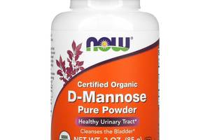 D-манноза Certified Organic D-Mannose Now Foods органик чистый порошок 85 г
