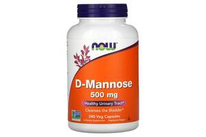 D-манноза D-Mannose Now Foods 500 мг 240 вегетарианских капсул