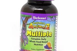Детские витамины Animalz Multiple Bluebonnet Nutrition 90таб Фруктовый (36393076)