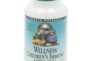 Детские жевательные витамины для иммунной системы Source Naturals Wellness 60 пластинок (SN2139)