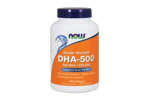 DHA-500 / докозагексаеновая кислота Now Foods 180 желатиновых капсул (NF1613)