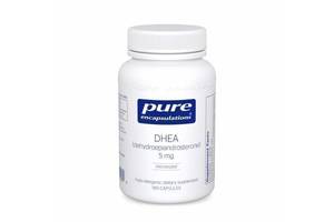 DHEA Pure Encapsulations поддержка иммунитета сжигания жира гормонального баланса 5 мг 180 капсул