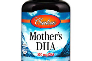 Докозагексаеновая кислота ДГК для кормящих мам Mother's DHA Carlson Labs 500 мг 120 гелевых капсул