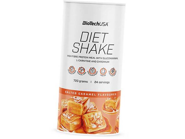 Диетический коктейль с протеином и пищевыми волокнами Diet Shake BioTech (USA) 720г Соленая карамель (29084028)