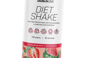 Диетический коктейль с протеином и пищевыми волокнами Diet Shake BioTech (USA) 720г Клубника (29084028)