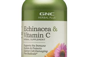 Эхинацея GNC Herbal Plus Echinacea & Vitamin C 60 Caps