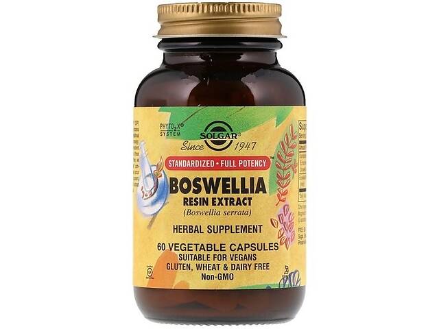 Экстракт босвеллии Solgar Boswellia Resin Extract 60 Veg Caps