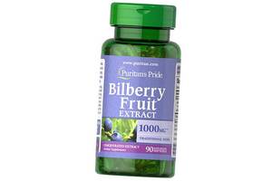 Экстракт Черники Bilberry Fruit Extract 1000 Puritan's Pride 90гелкапс (71367013)