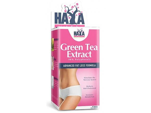 Экстракт для похудения Haya Labs Green Tea Extract 500 mg 60 Caps