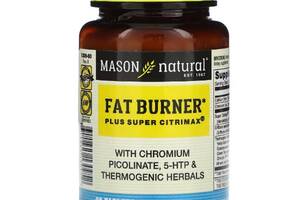 Экстракт для похудения Mason Natural Fat Burner Plus Super Citrimax 60 Tabs