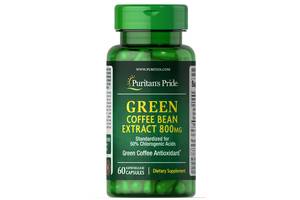 Экстракт для похудения Puritan's Pride Green Coffee Bean Extract 800 mg 60 Caps