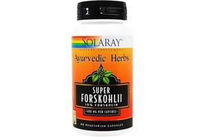 Экстракт для похудения Solaray Ayurvedic Herbs Super Forskohlii 400 mg 60 Veg Caps SOR-64475