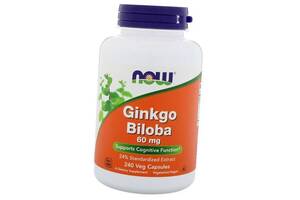 Экстракт Гинкго Билоба Ginkgo Biloba 60 Now Foods 240вегкапс (71128009)