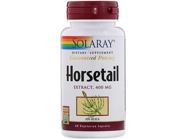 Экстракт хвоща Horsetail Extract Solaray 400 мг 60 капсул