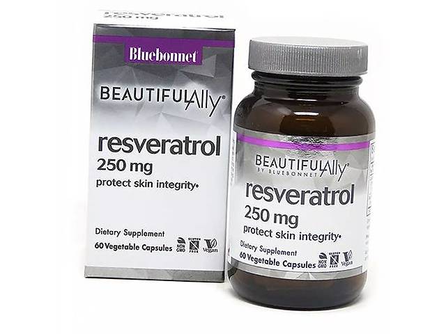 Экстракт корня японского спорышника и Ресвератрол Resveratrol 250 Bluebonnet Nutrition 60вегкапс (70393015)