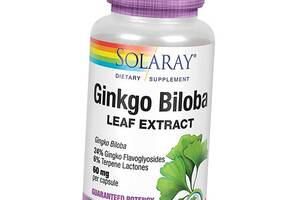 Экстракт Листьев Гинкго Билобы Ginkgo Biloba Leaf Extract Solaray 60вегкапс (71411028)