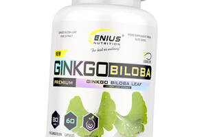 Экстракт Листьев Гинкго Билобы Ginko Biloba 80 Genius Nutrition 60капс (71562003)