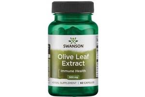 Экстракт оливы Swanson Olive Leaf Extract 500 mg 60 Caps