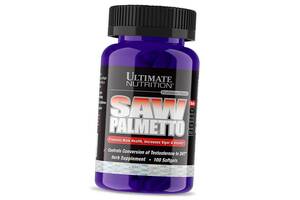 Экстракт Со Пальметто Saw Palmetto Ultimate Nutrition 100гелкапс (71090001)