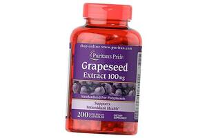 Экстракт виноградных косточек Grapeseed Extract 100 Puritan's Pride 200капс (71367004)